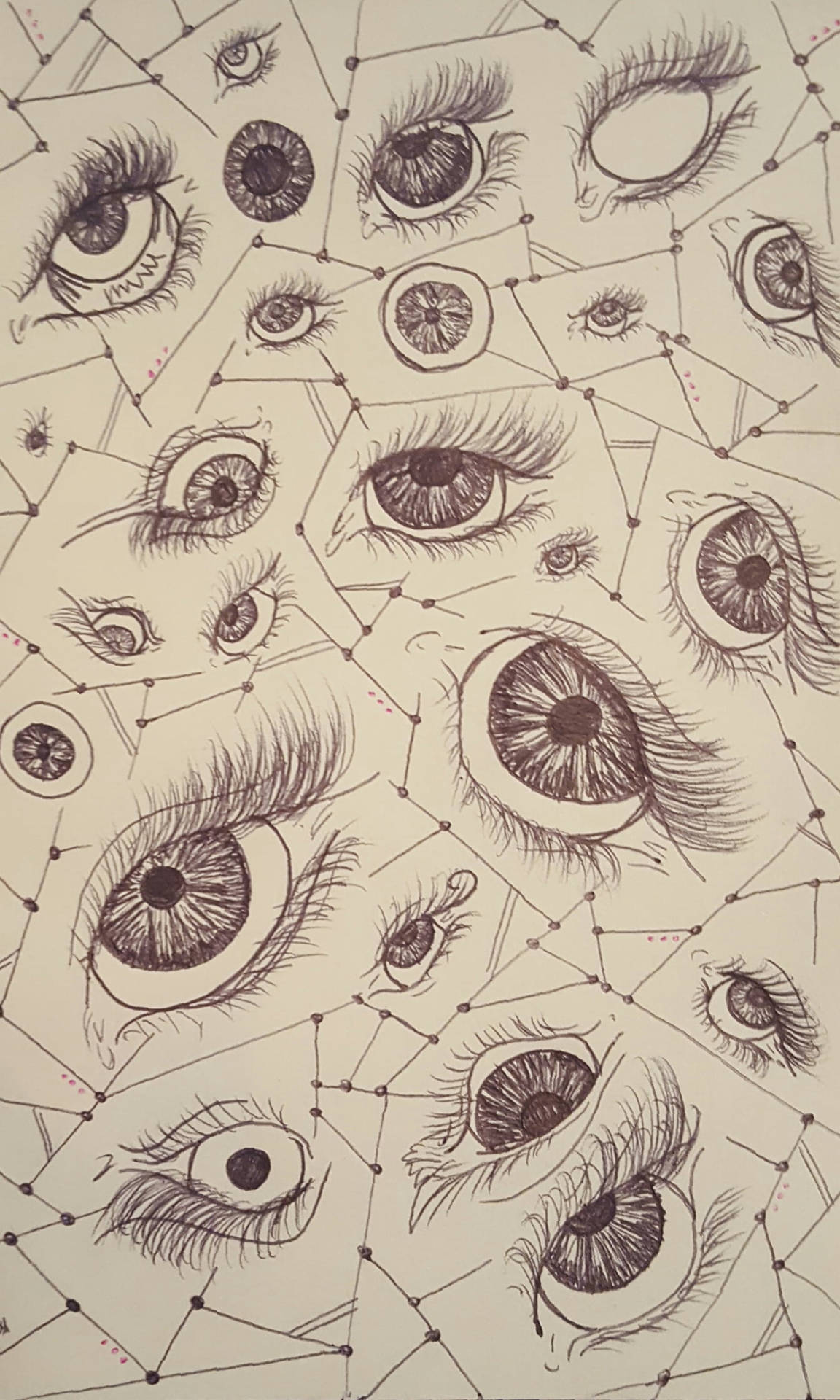 Cool Drawing Eyes Background