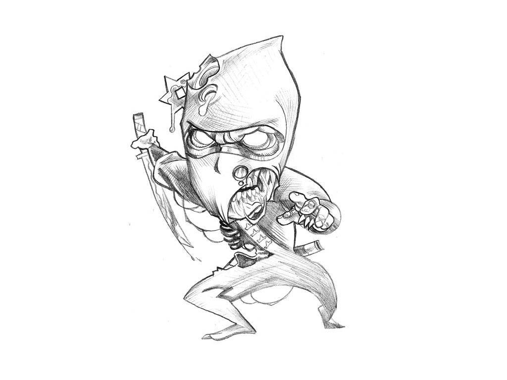 Cool Drawing Zombie Ninja