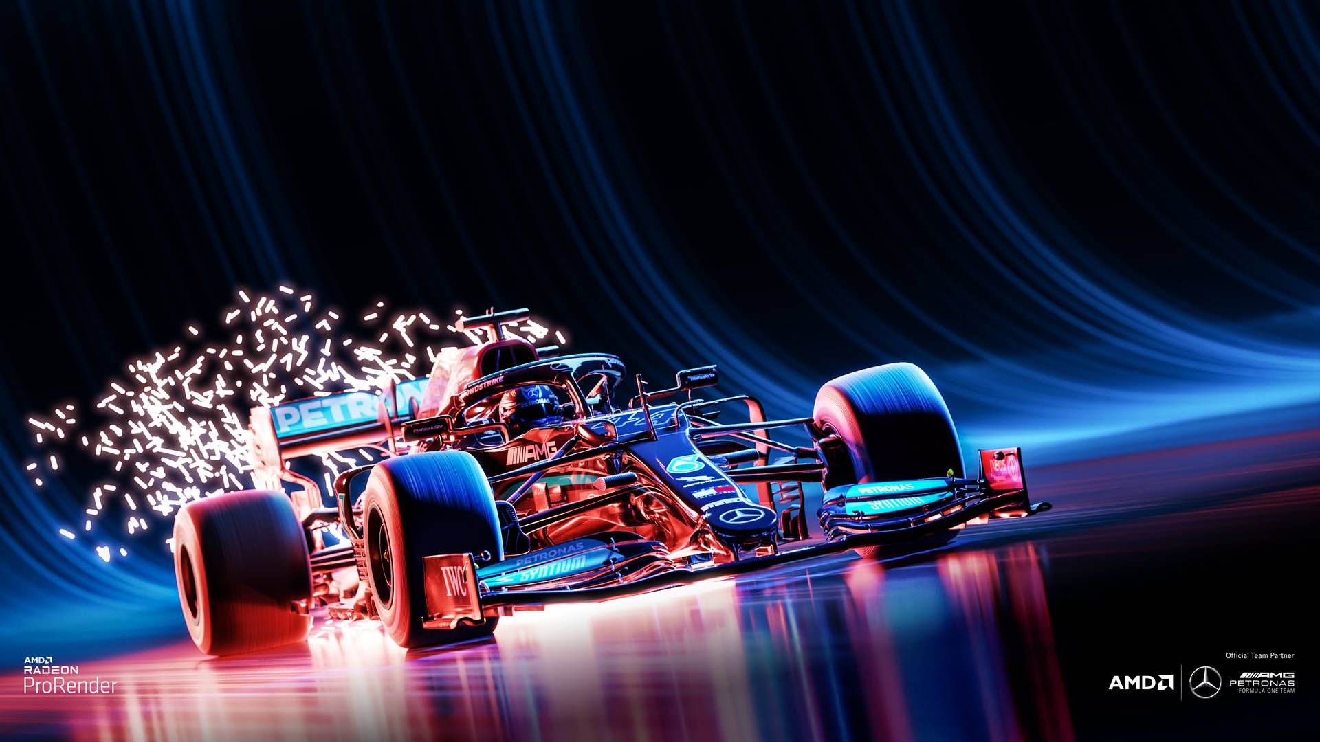 Cool F1 Sparks Background