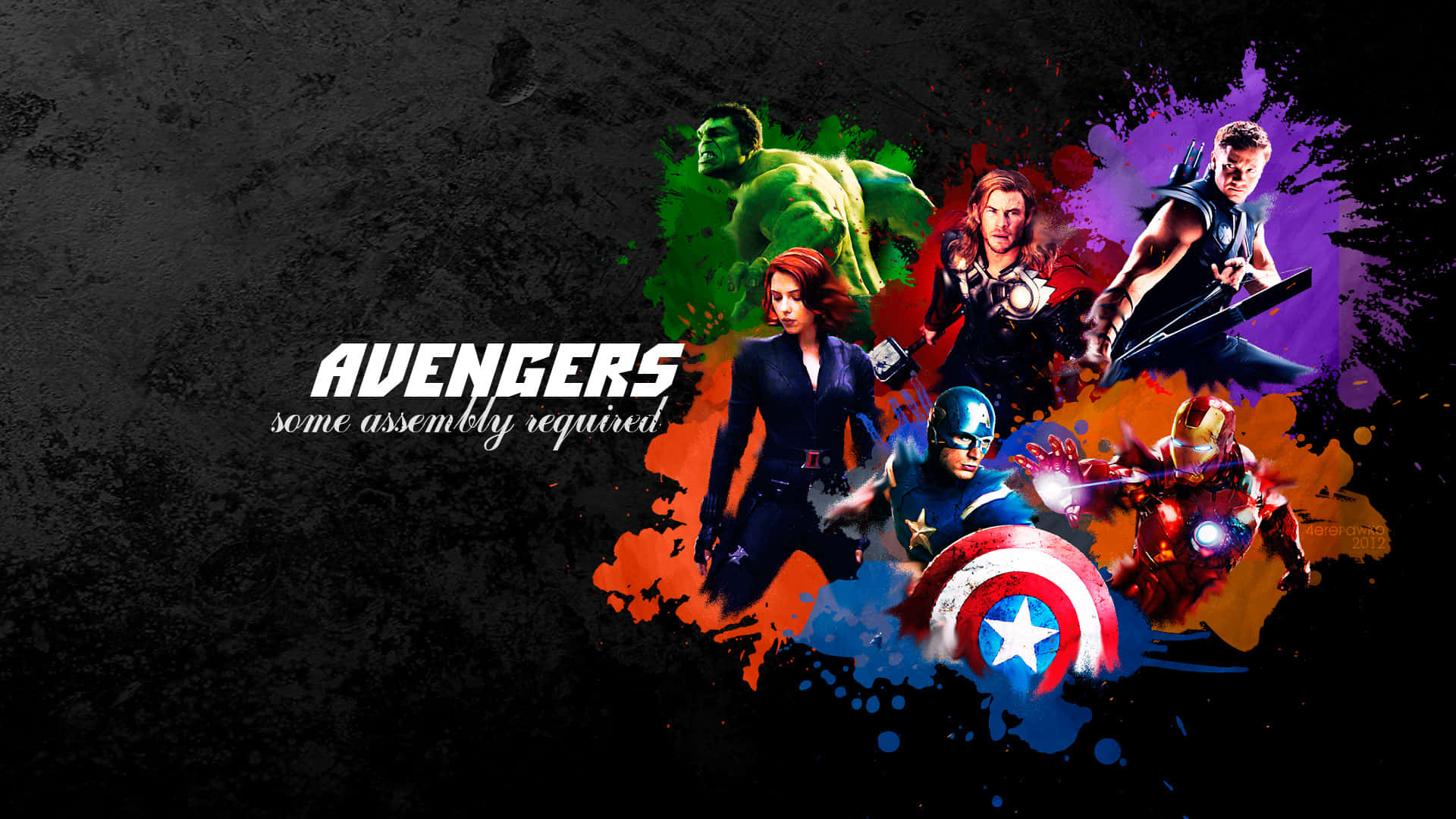 Cool Fanart For Original Six Avengers Laptop Background