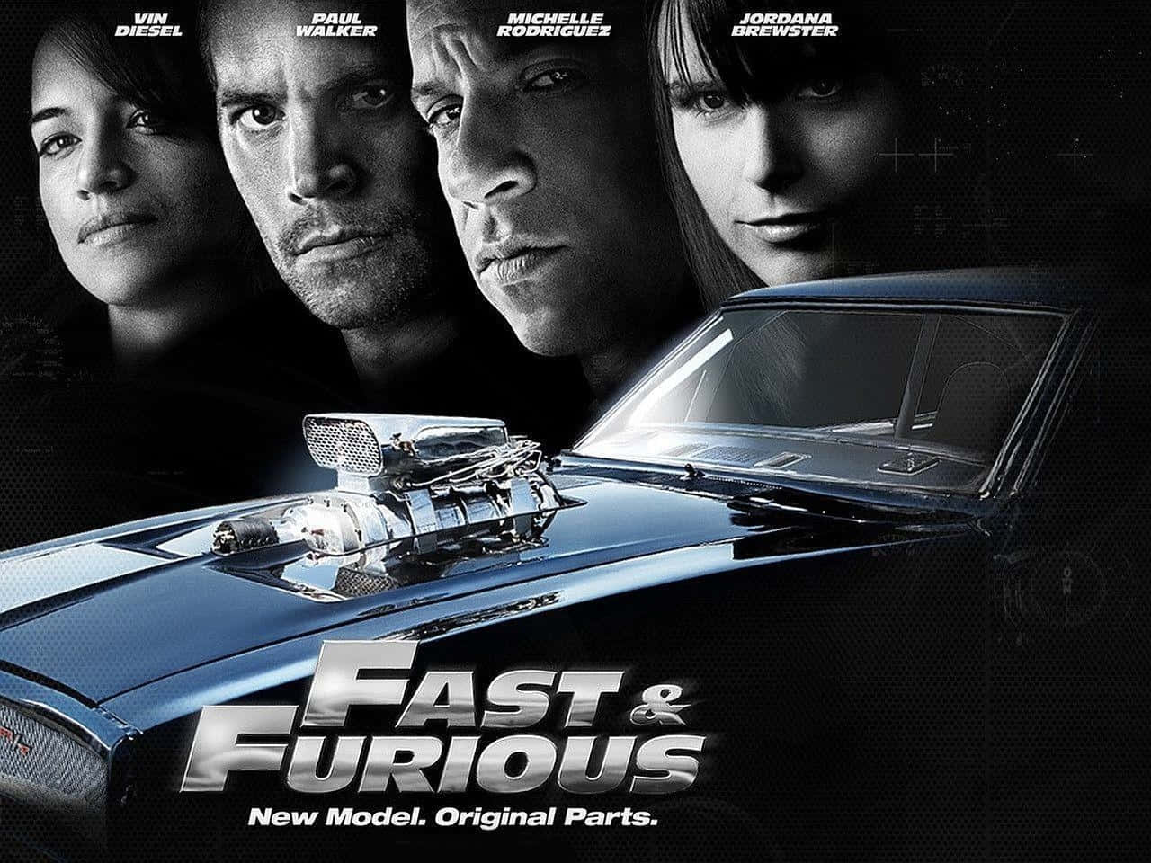 Cool Fast And Furious Grayscale Background