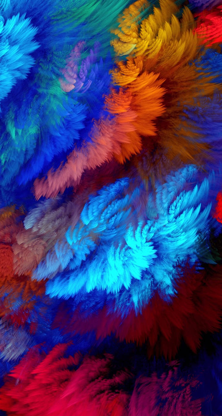 Cool Feathers Abstract Iphone Background