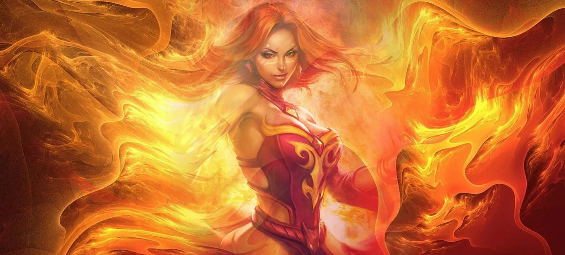 Cool Fire Female Background