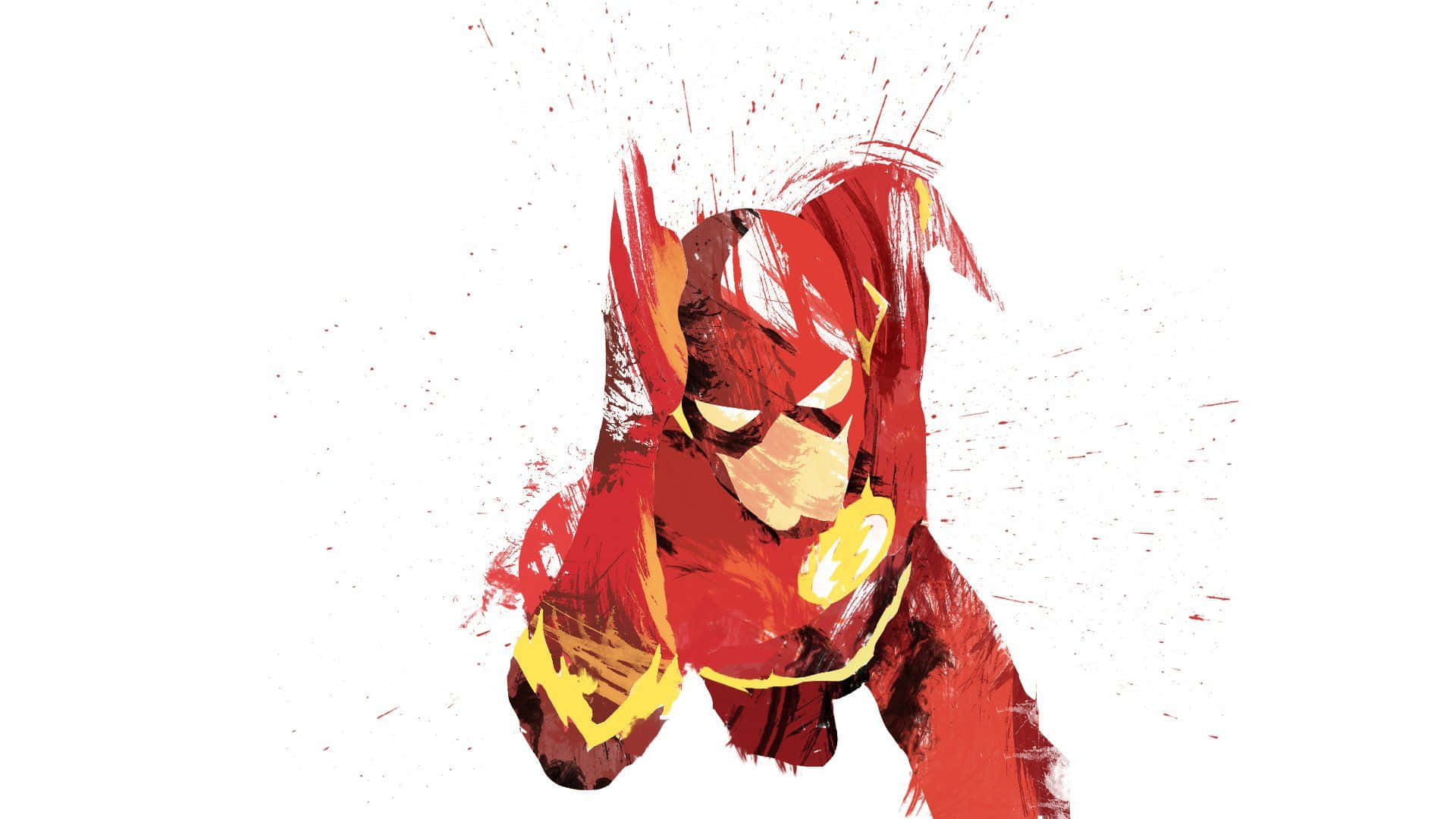 Cool Flash Fanart Painting Running Background