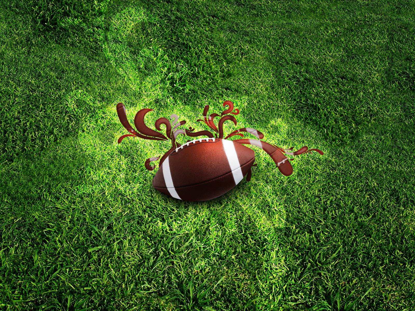 Cool Football Crab Design On Grass Background