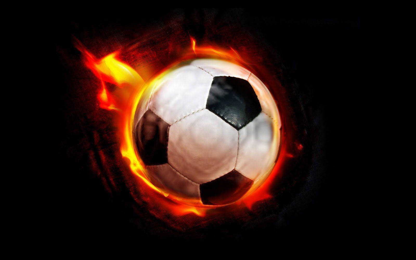 Cool Football On Fire