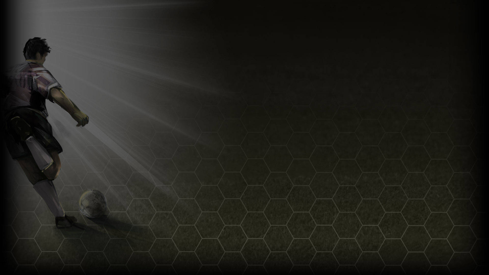 Cool Football Player Spotlight Graphic Background