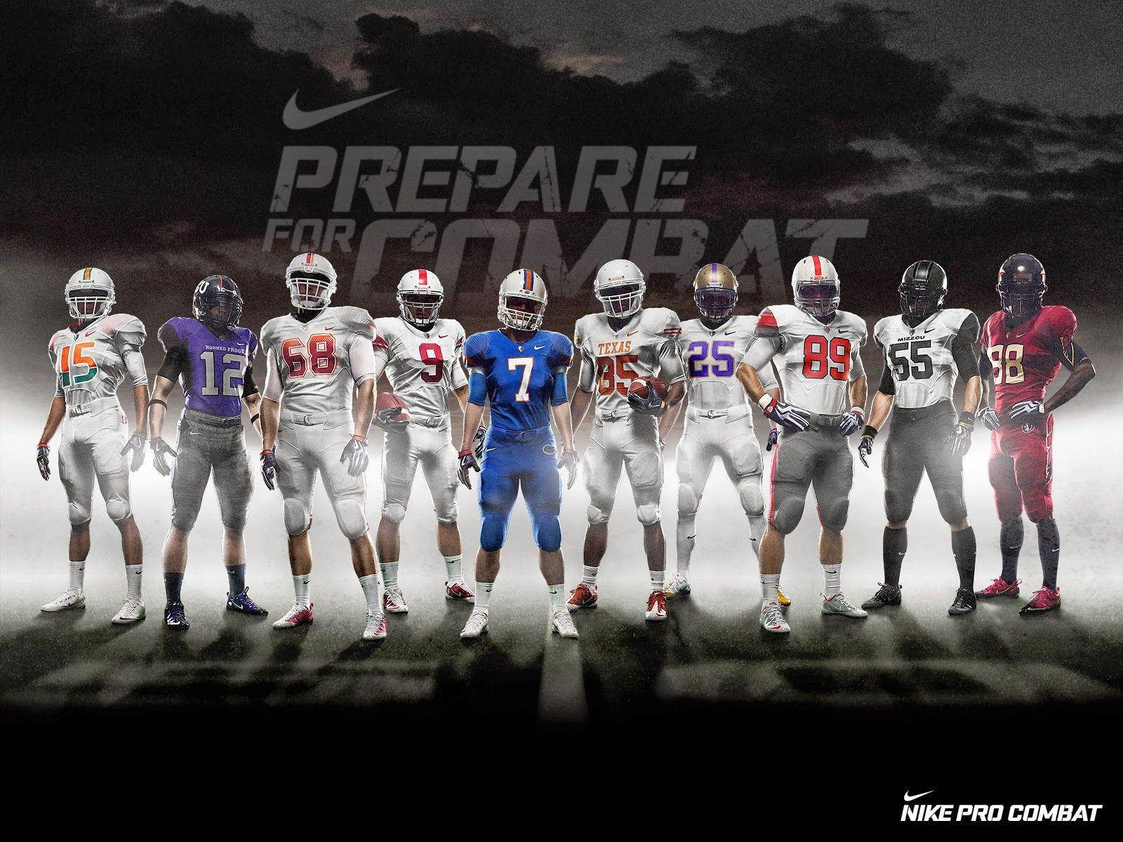 Cool Football Prepare For Combat Poster Background