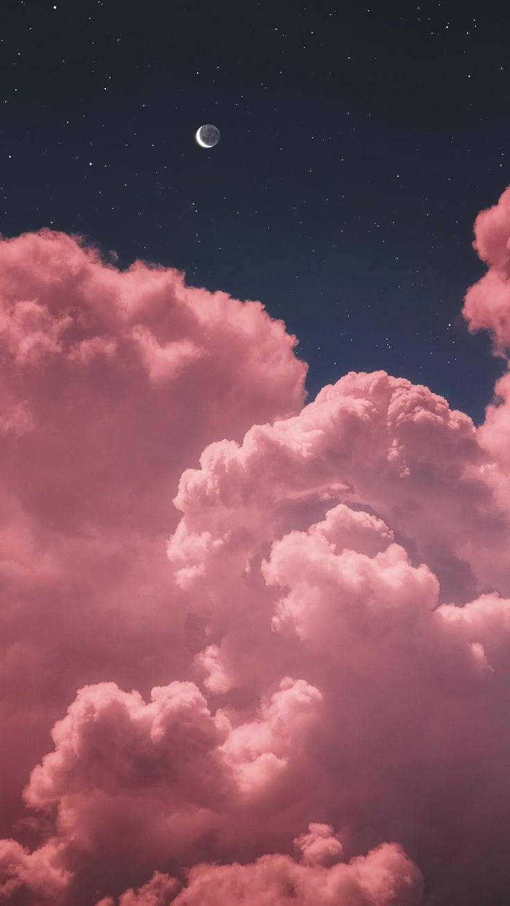 Cool For Girls Pink Clouds Background