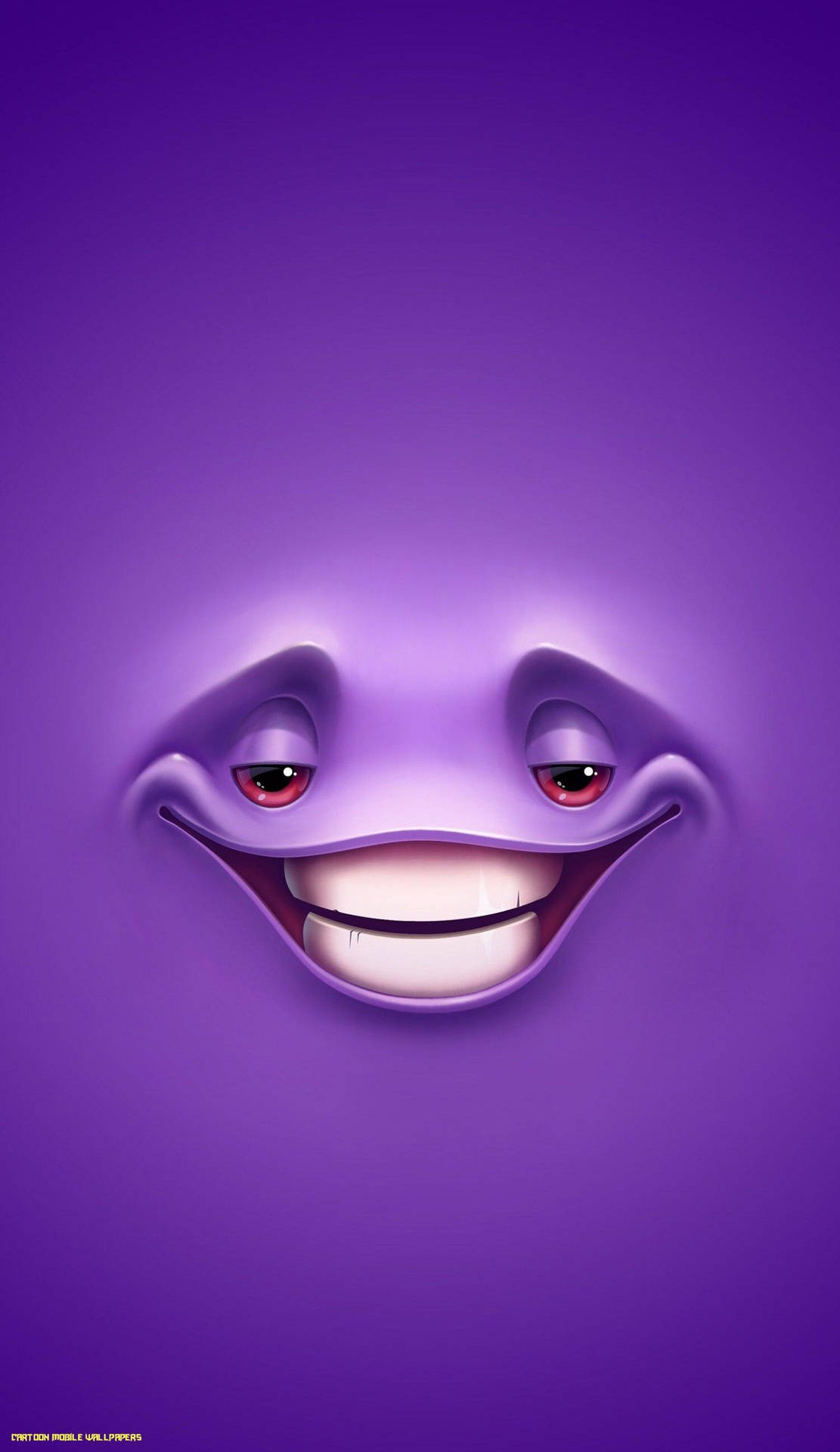 Cool Funny Purple Face Background