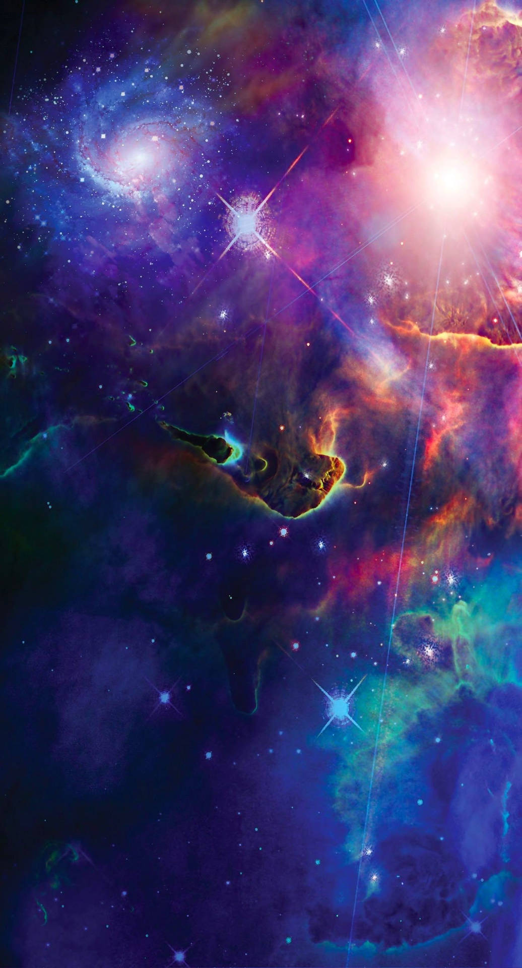 Cool Galaxy Starry Nebula Background