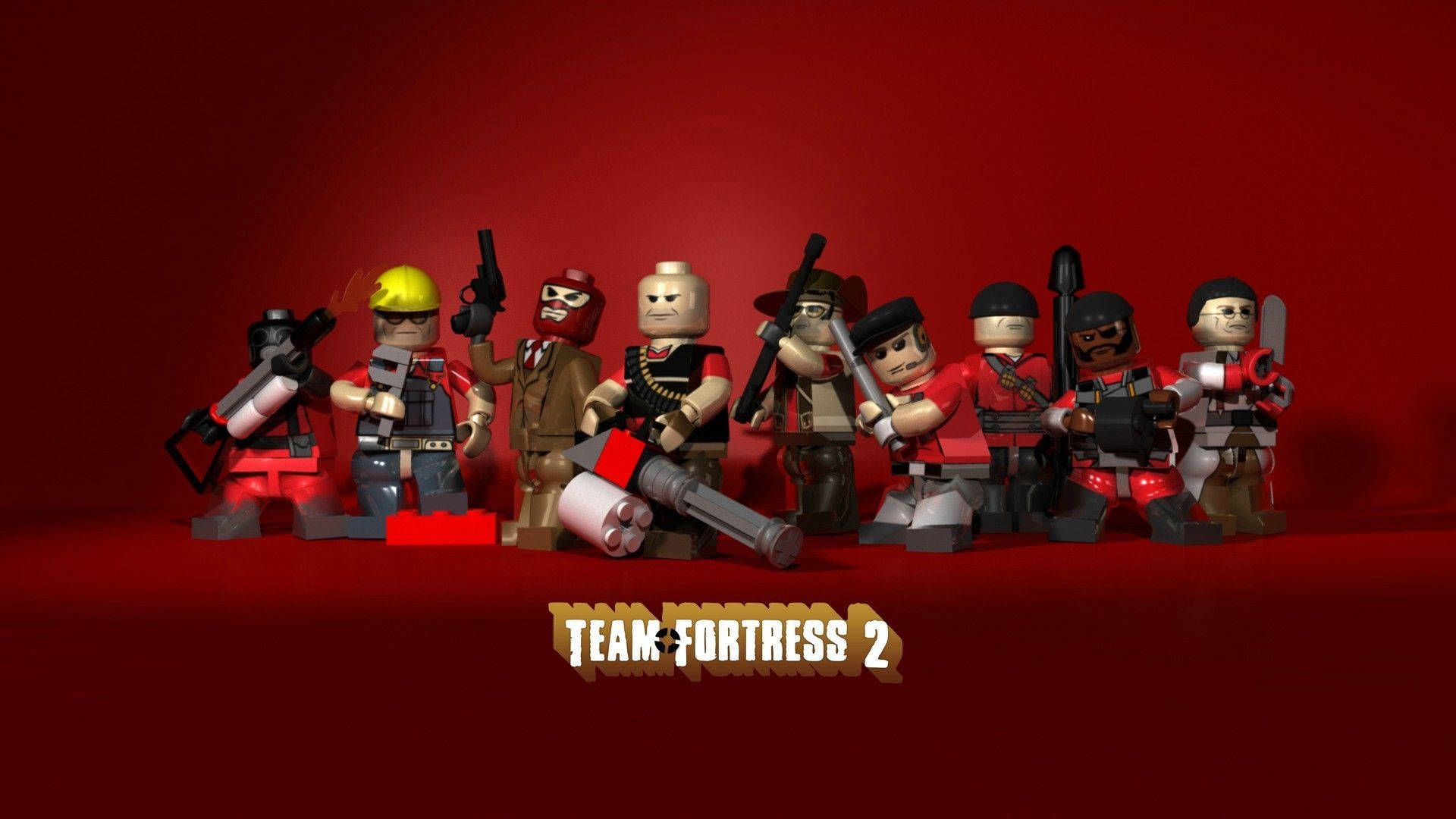 Cool Gaming Lego Team Fortress Background