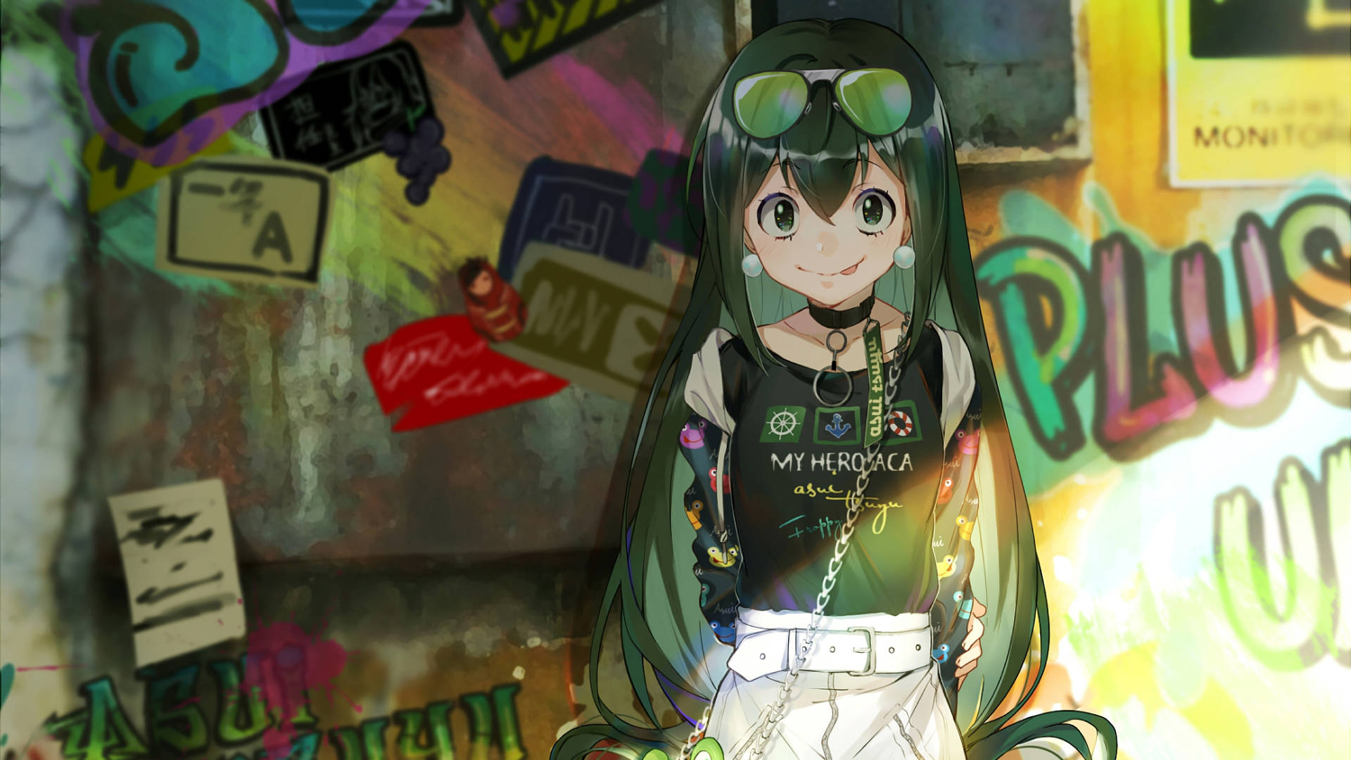 Cool Girl Froppy Background