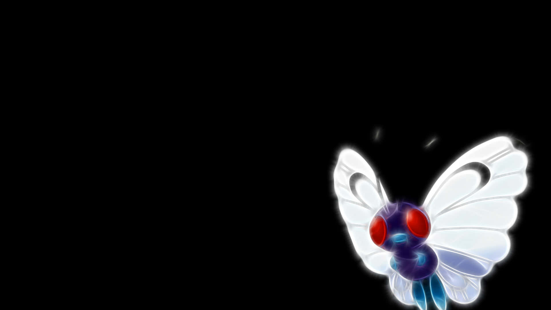 Cool Glowing Butterfree Hd Background