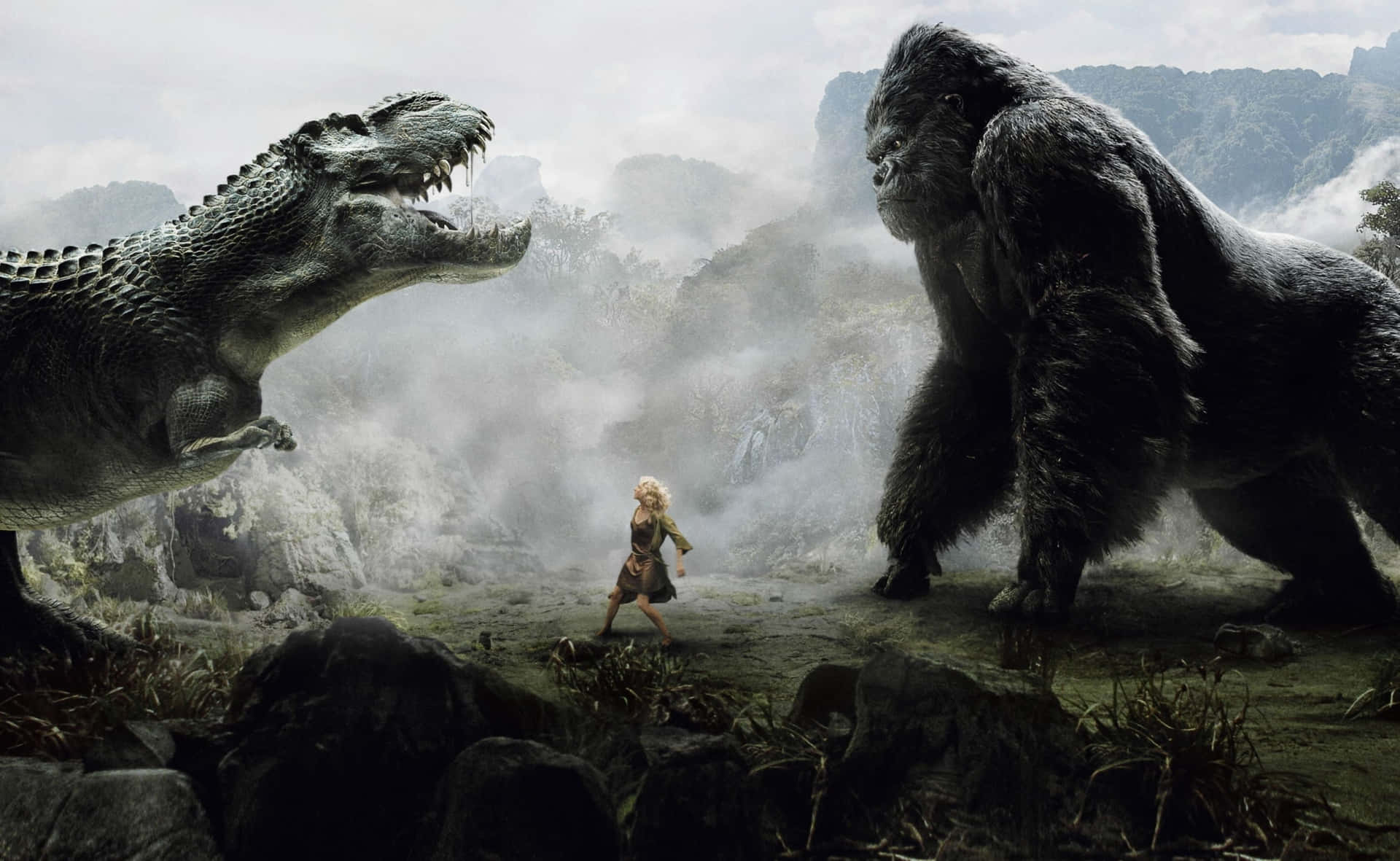 Cool Godzilla And Gorilla Background