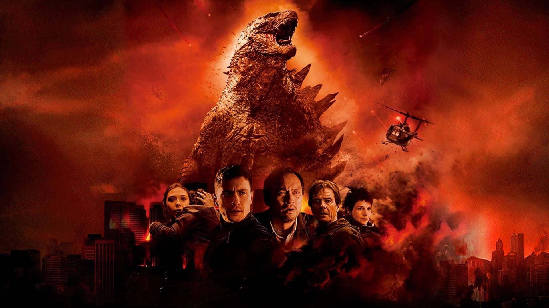 Cool Godzilla Movie Poster Background