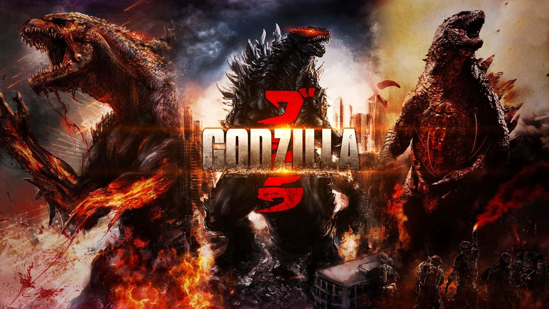 Cool Godzilla Poster Background