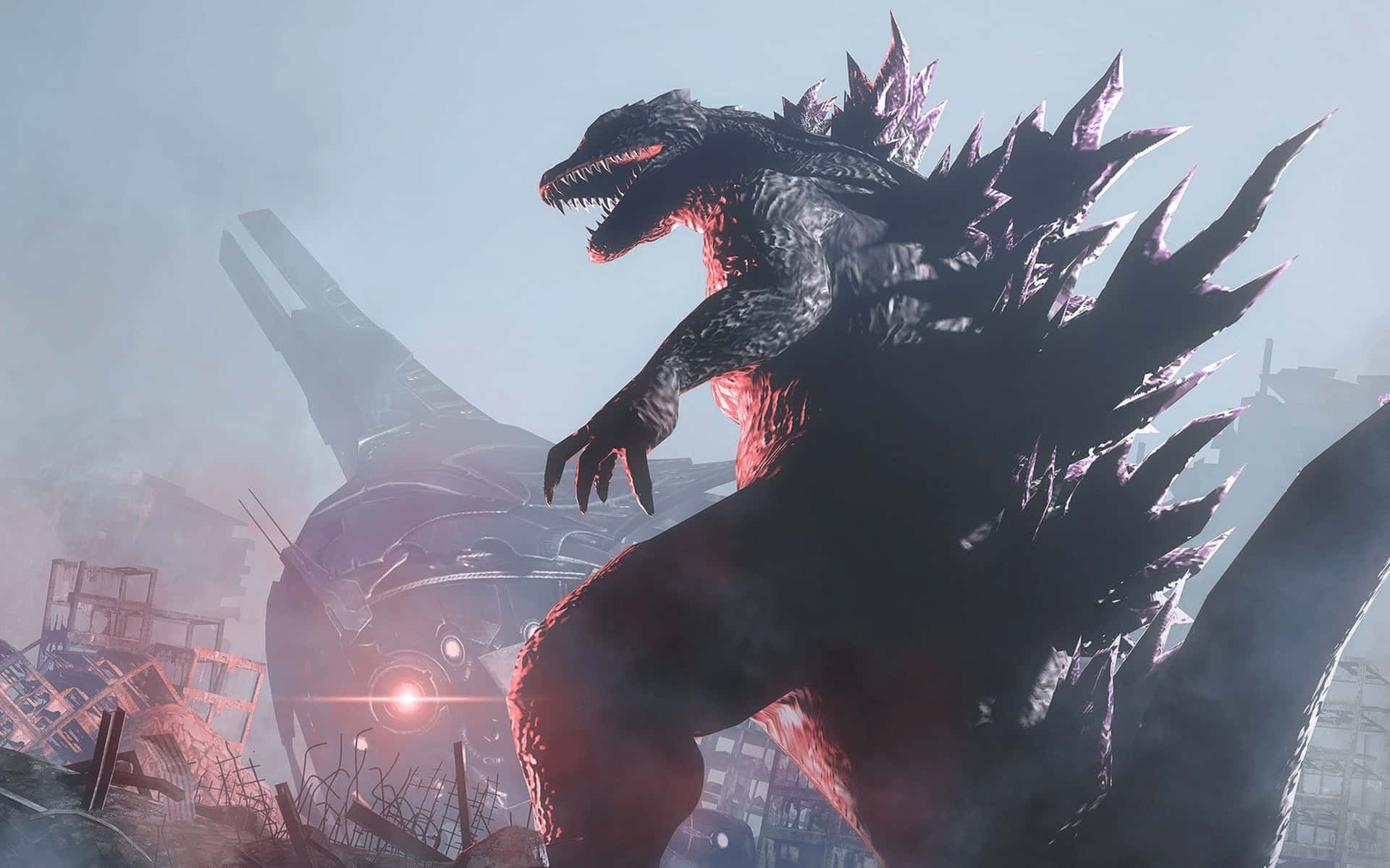 Cool Godzilla Side View Background