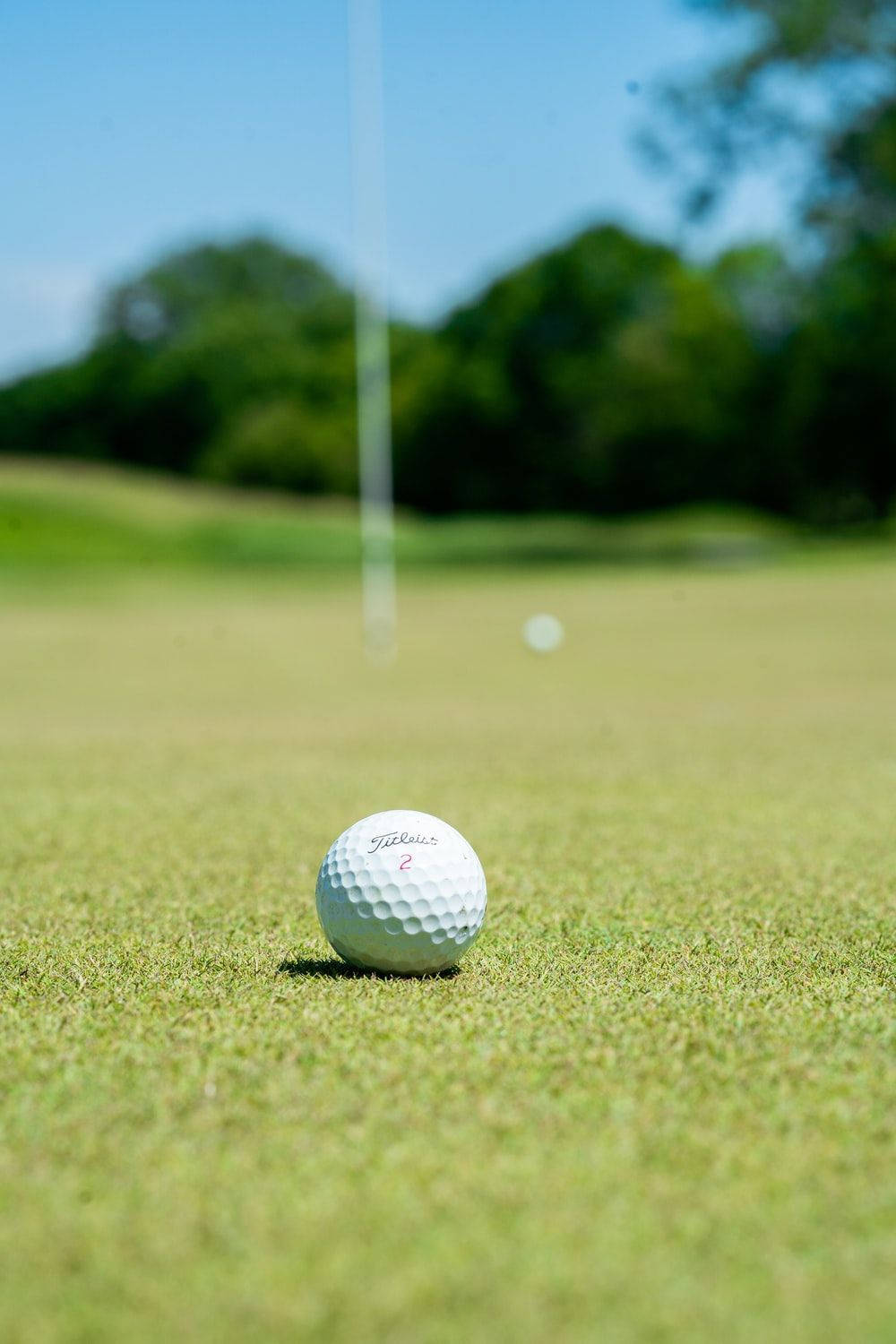 Cool Golf Ball Portrait Tilt Shift Lens Shot Background