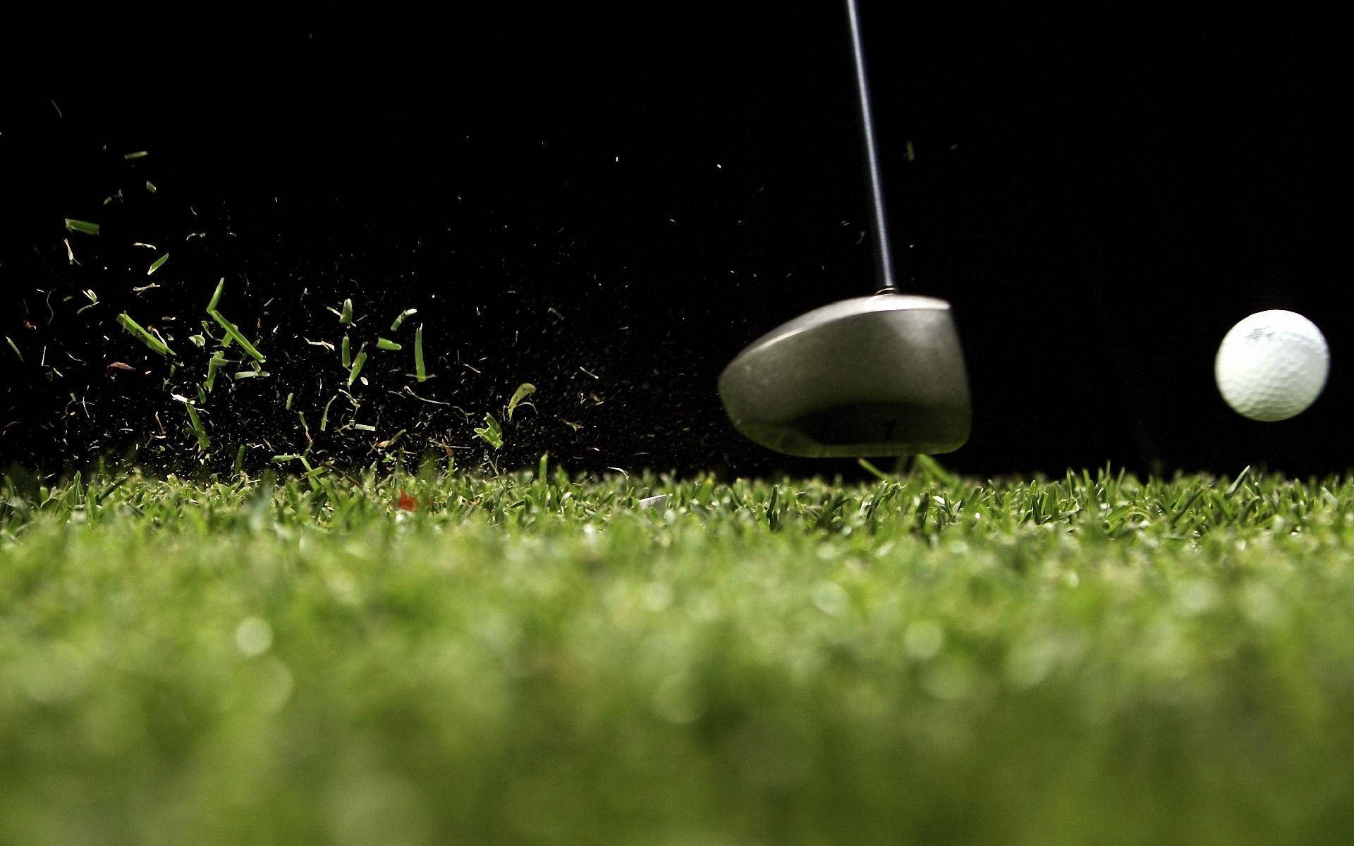 Cool Golf Stick And Ball Background