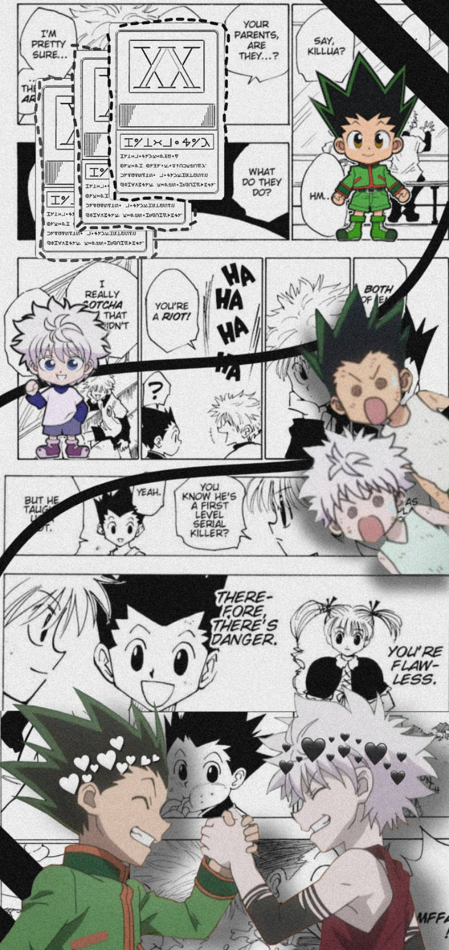 Cool Gon And Killua Manga Background