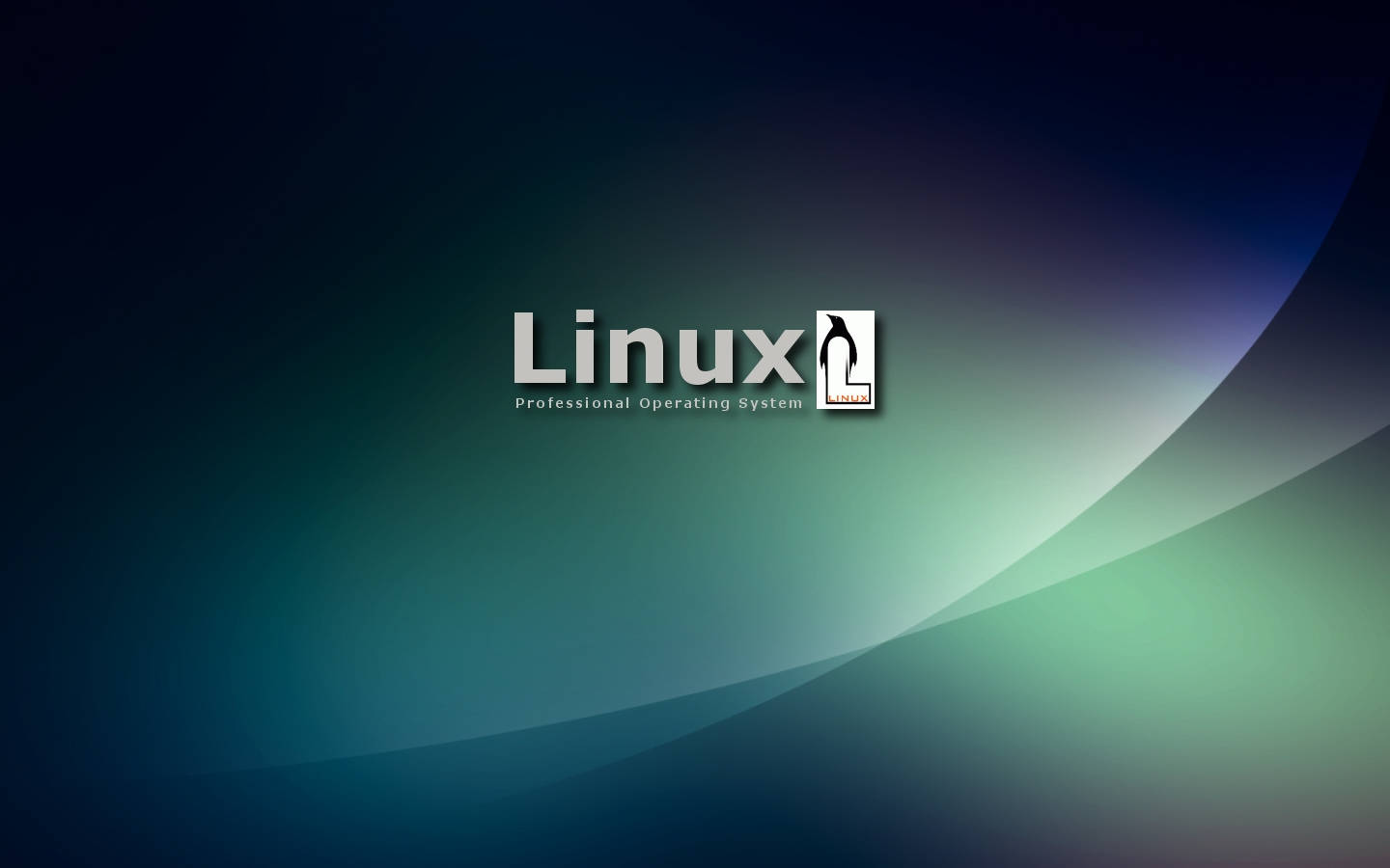 Cool Gradient Linux Logo Background