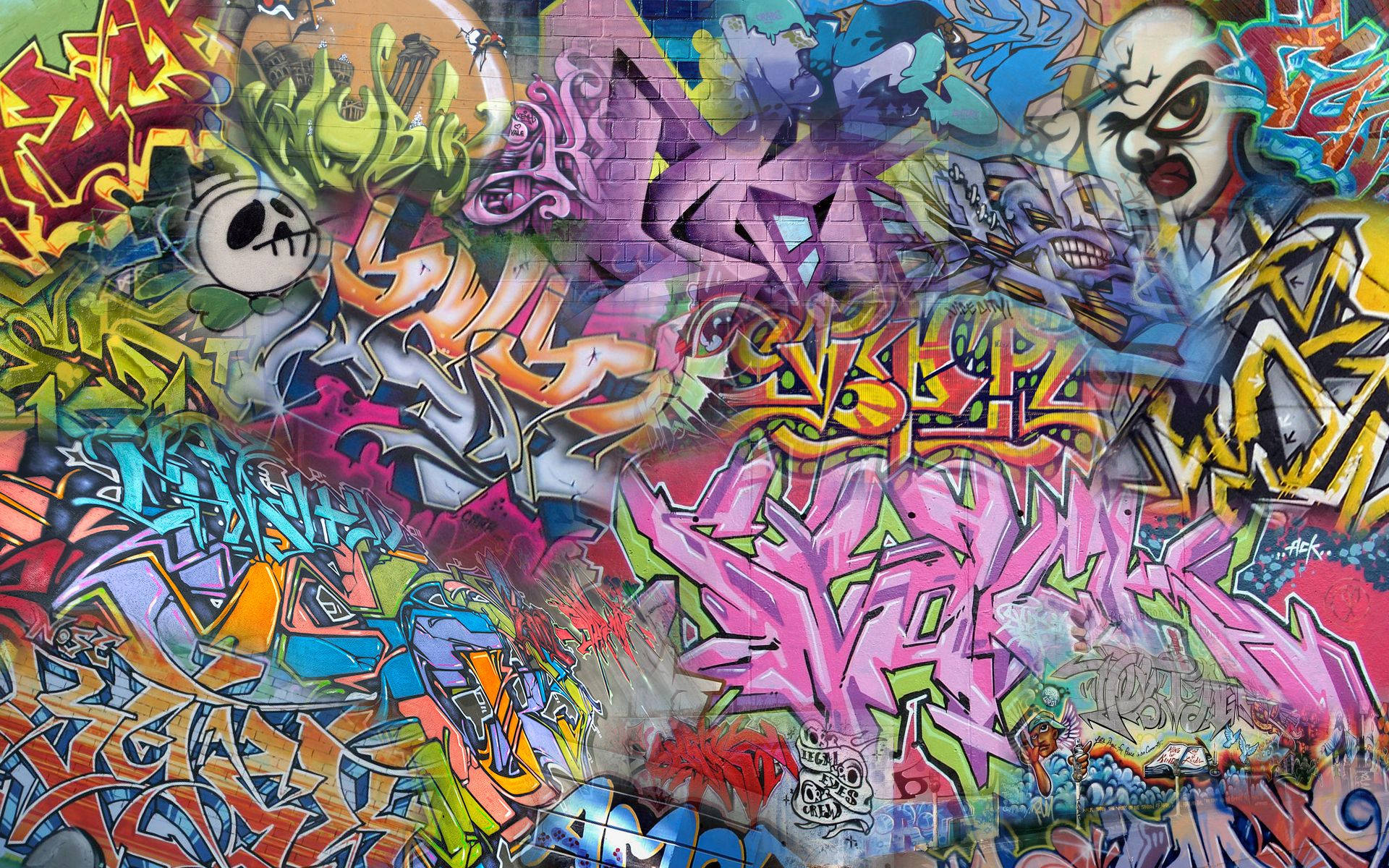 Cool Graffiti Urban Art Background