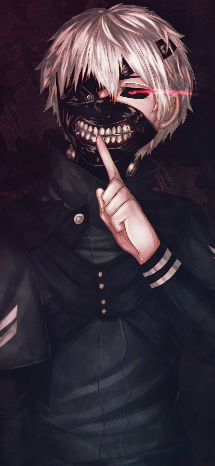 Cool Graphic Art Ken Tokyo Ghoul Iphone Background Background