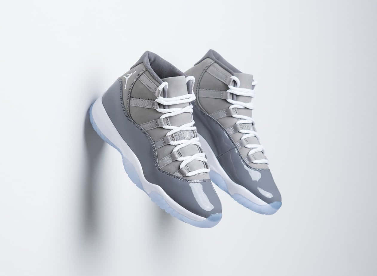 Cool Gray Sneakers Background