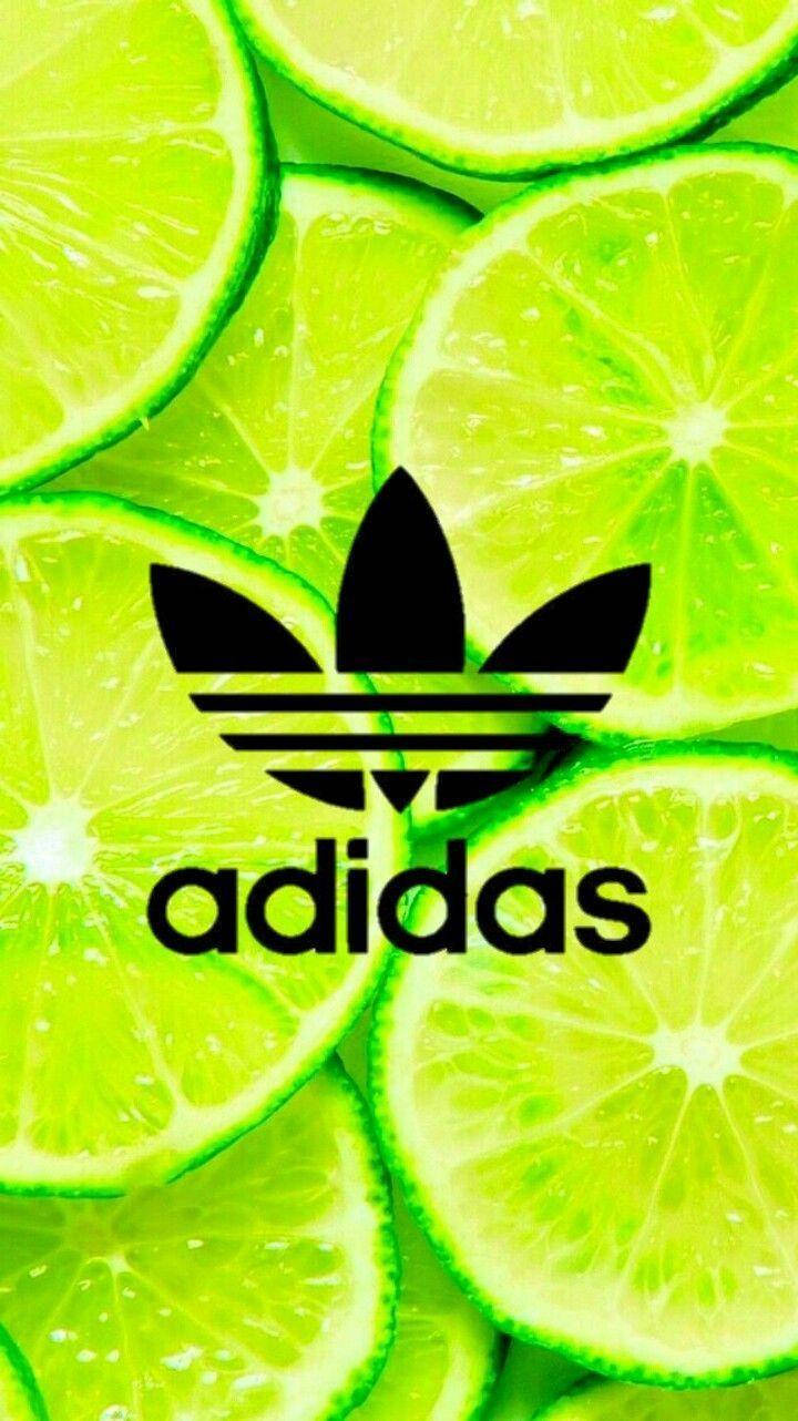 Cool Green Adidas Logo Background