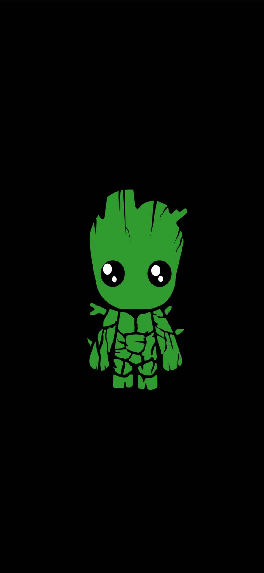 Cool Green Baby Groot Background