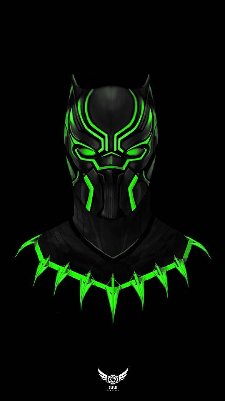 Cool Green Black Panther Background