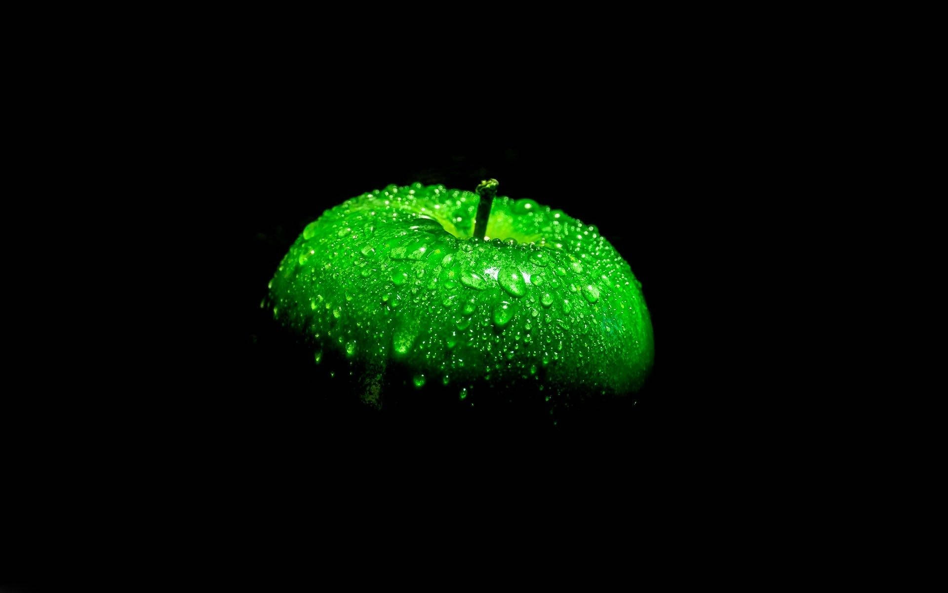 Cool Green Misty Apple Background