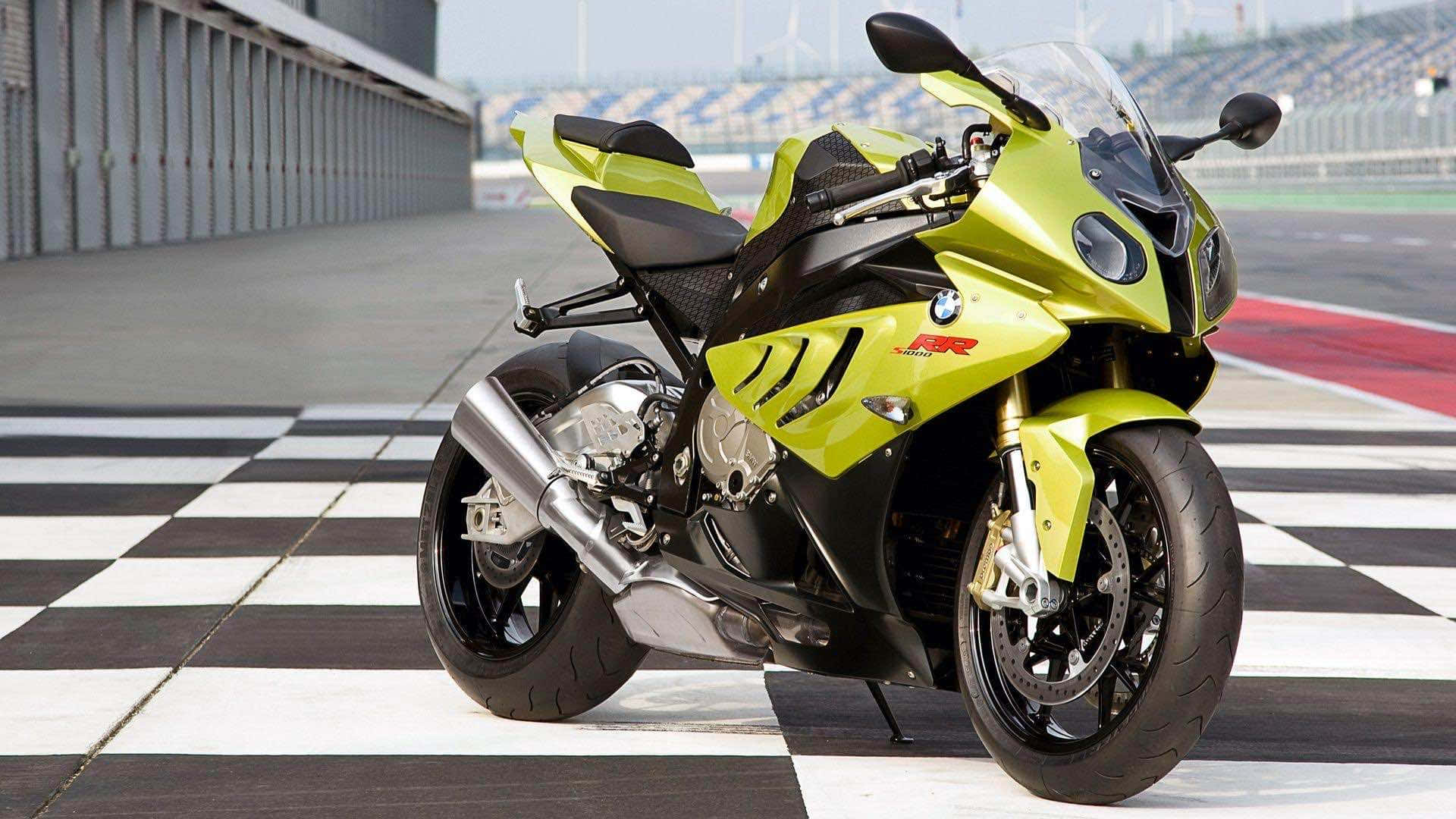 Cool Green Motorcycle [wallpaper] Background