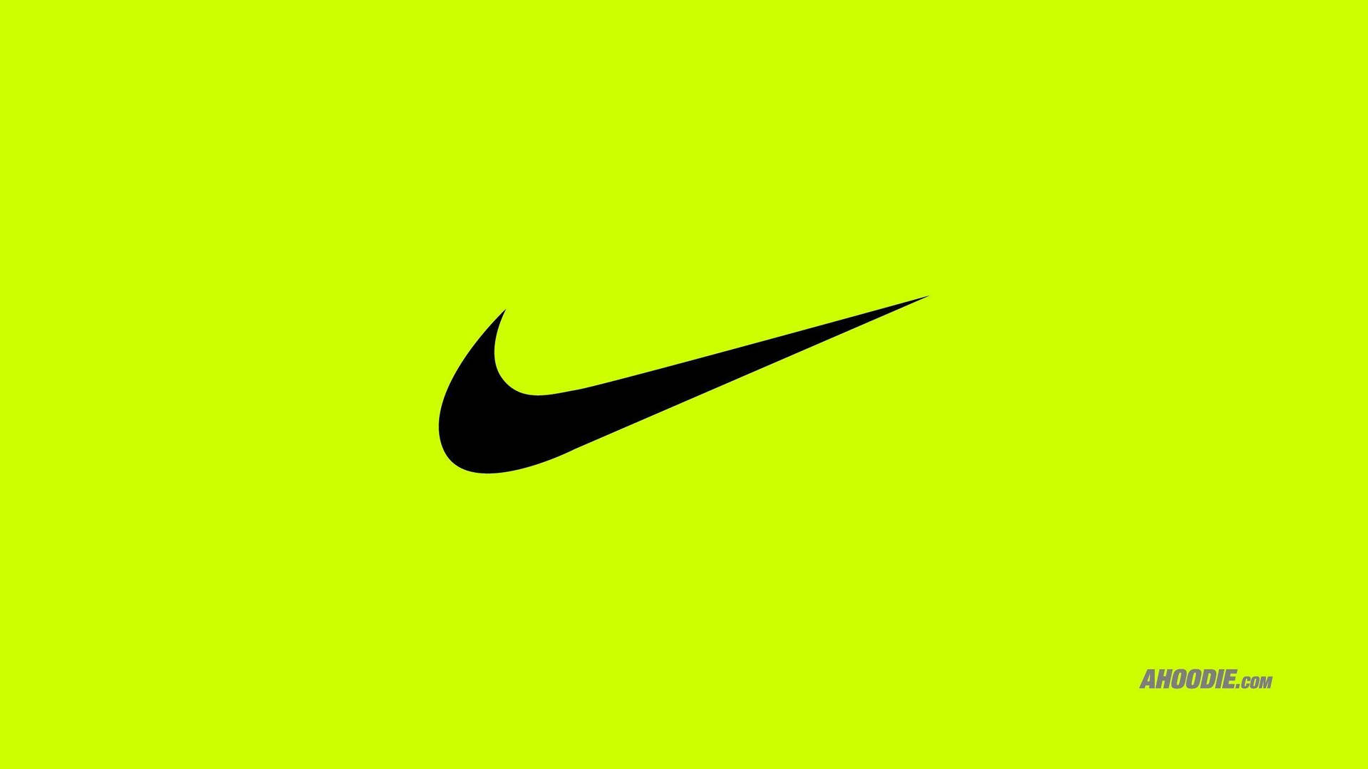 Cool Green Nike Logo Background