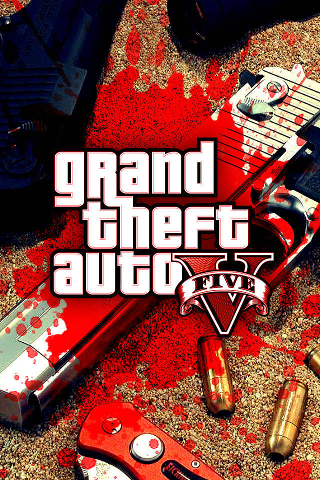 Cool Gta 5 Bloody Art Background