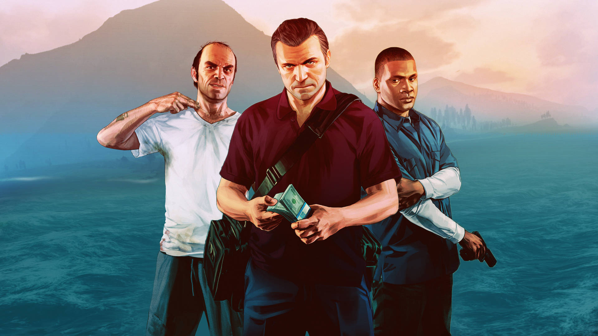 Cool Gta Three Characters Background