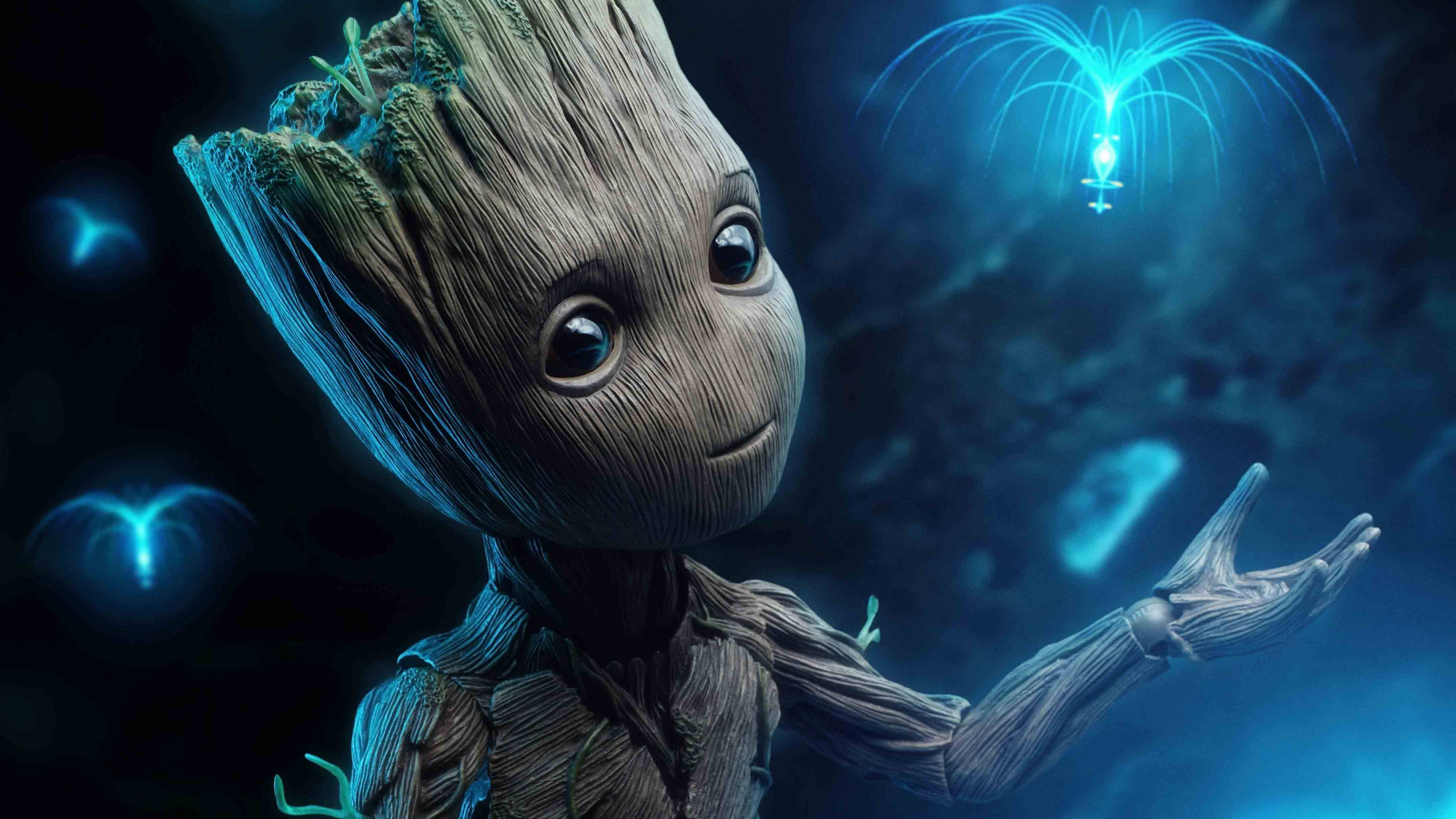 Cool Guardians Of The Galaxy Groot Tablet Background