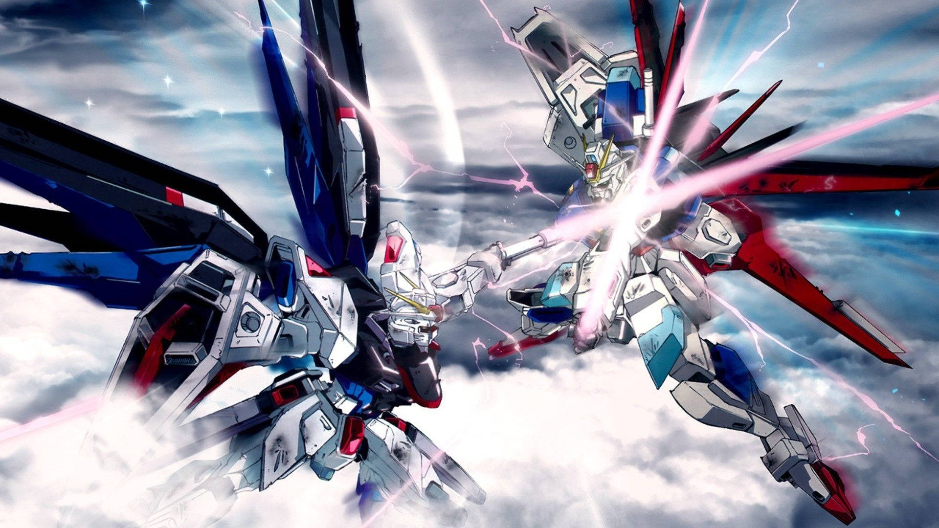 Cool Gundam Battle Background