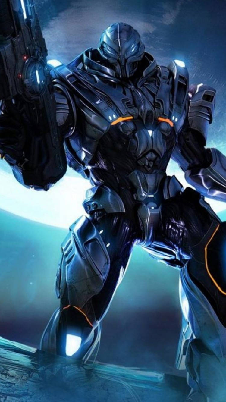Cool Gundam Halo Art Background