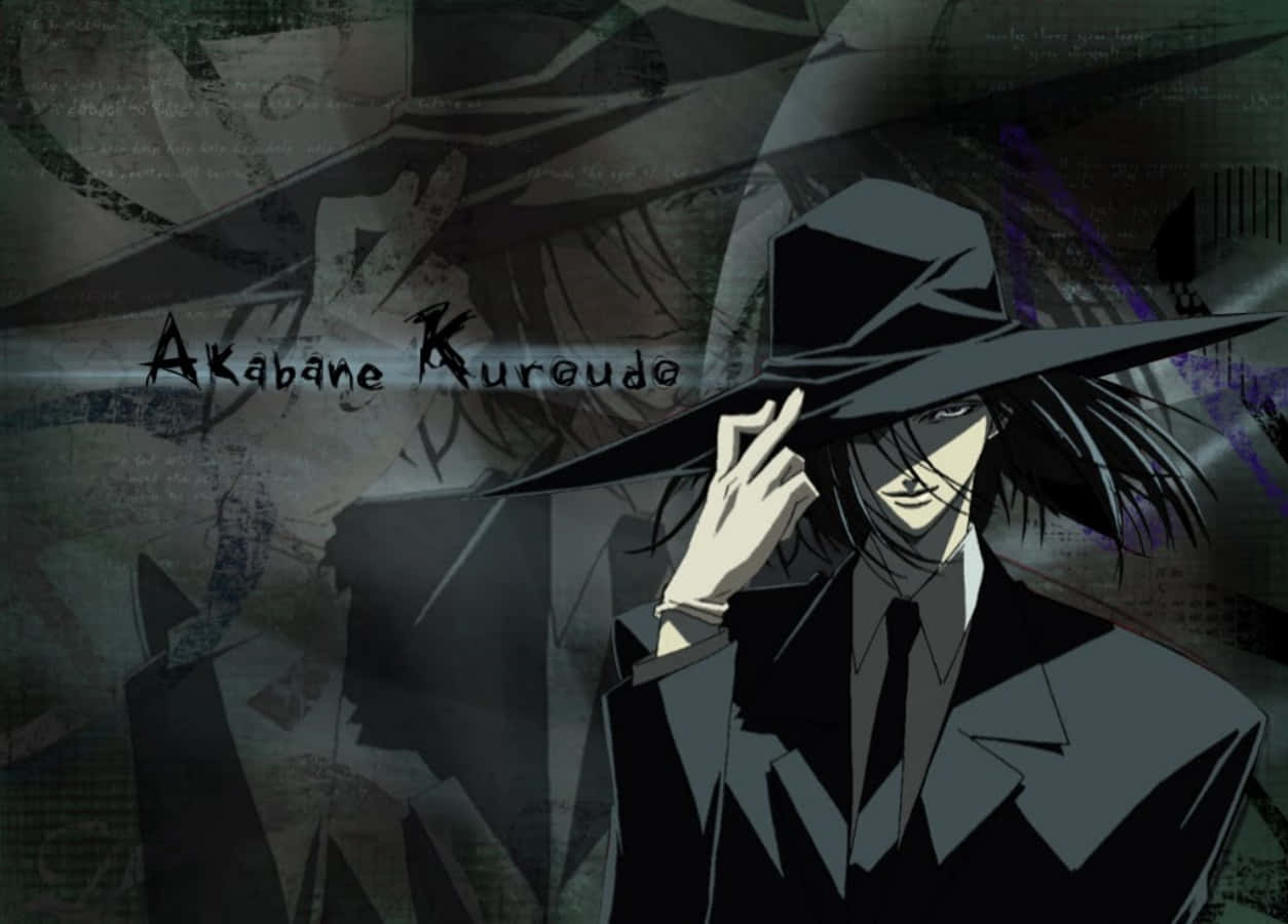 Cool Guy Akabane Kuroudo In Black Aesthetic Poster
