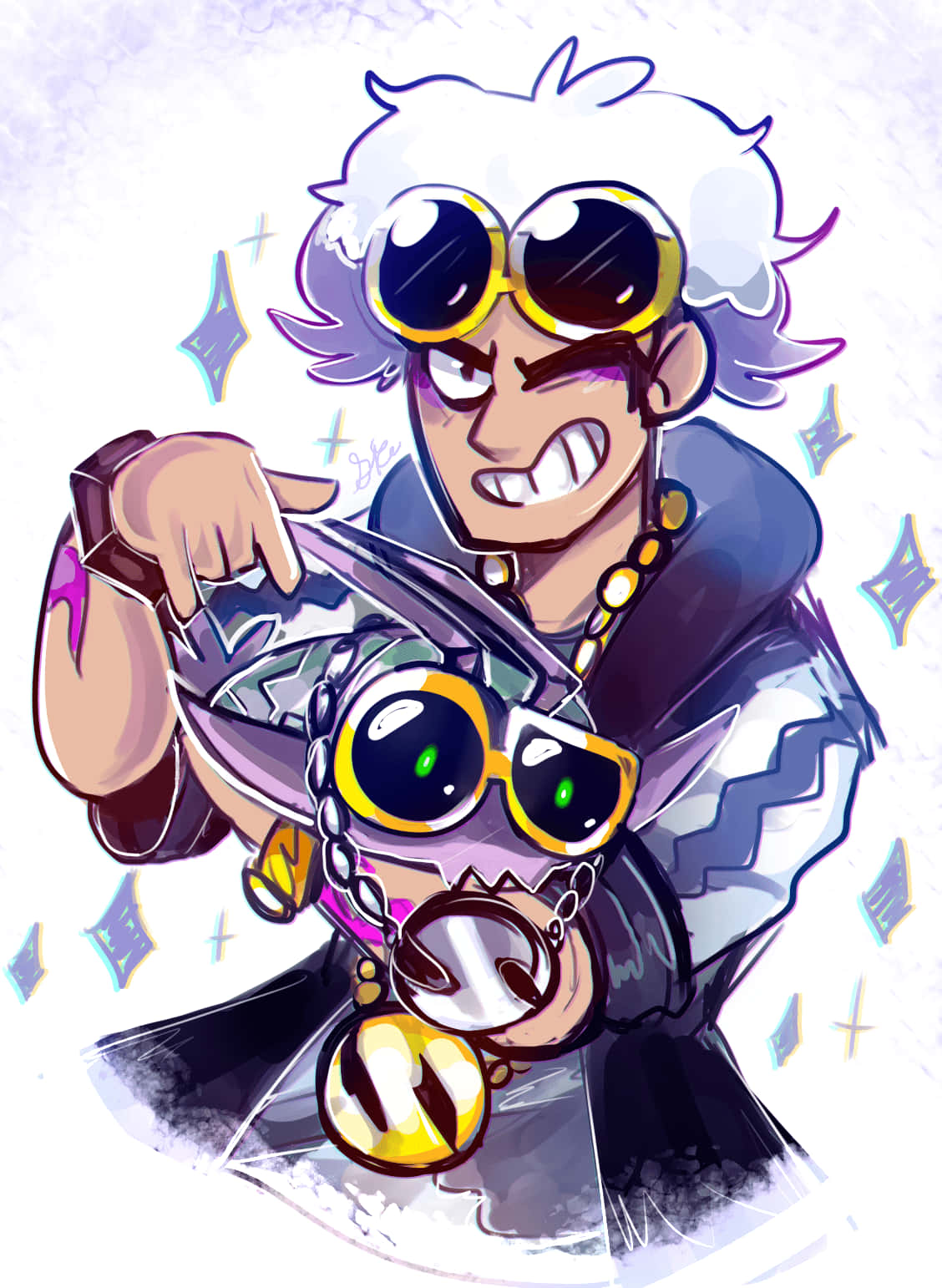 Cool Guy Guzma And Wimpod Background