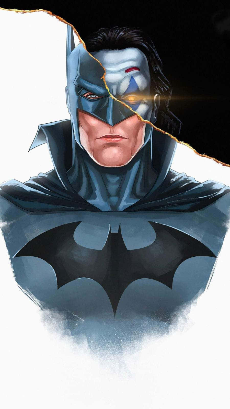 Cool Half Batman Half Joker Iphone Background