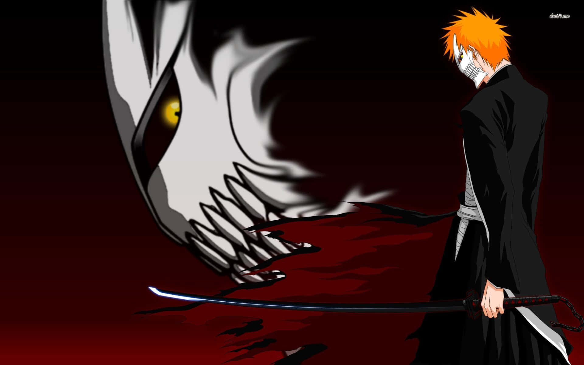 Cool Hallow Mask Ichigo Final Form Background