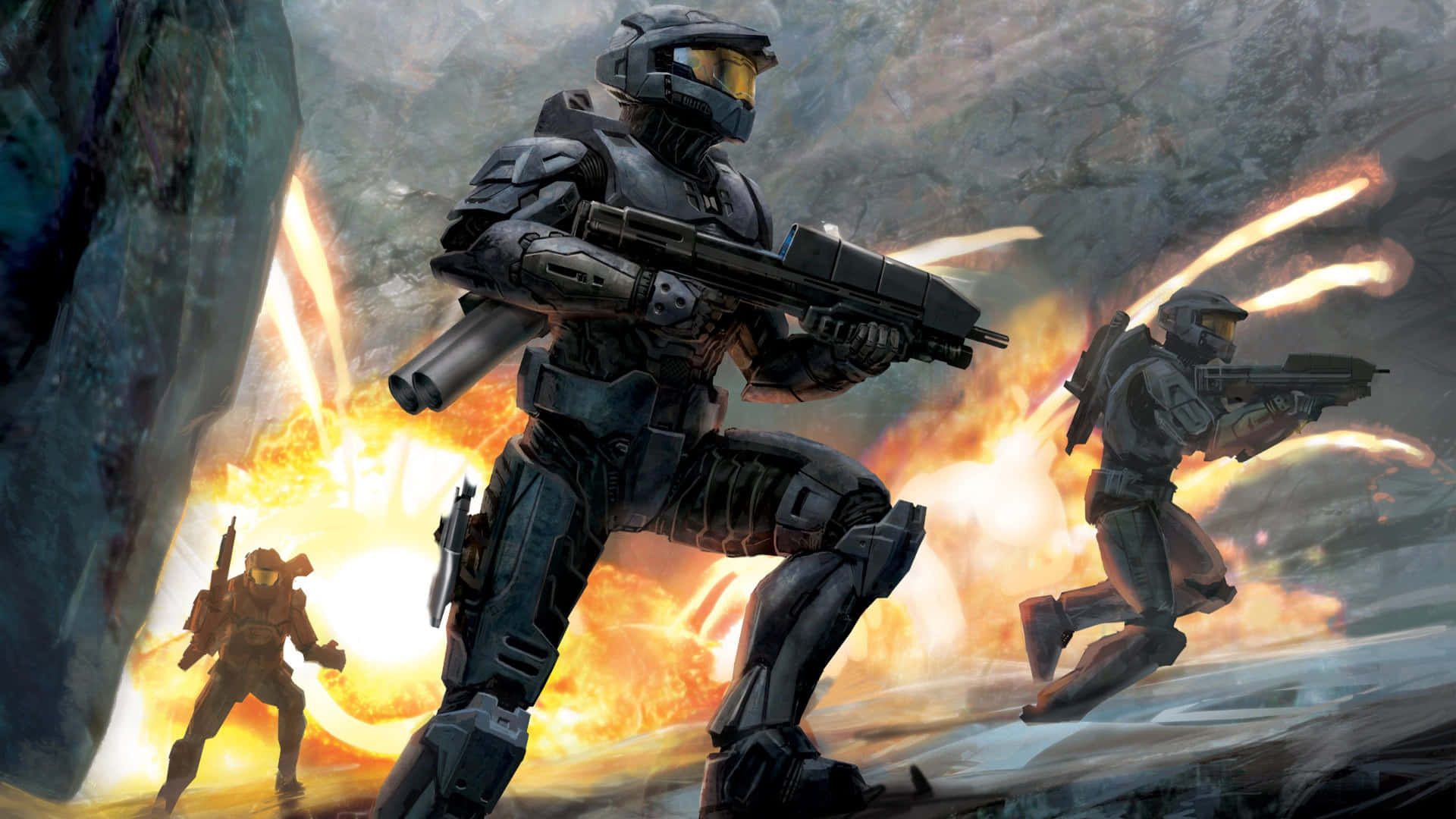 Cool Halo Battlefield Raid Background