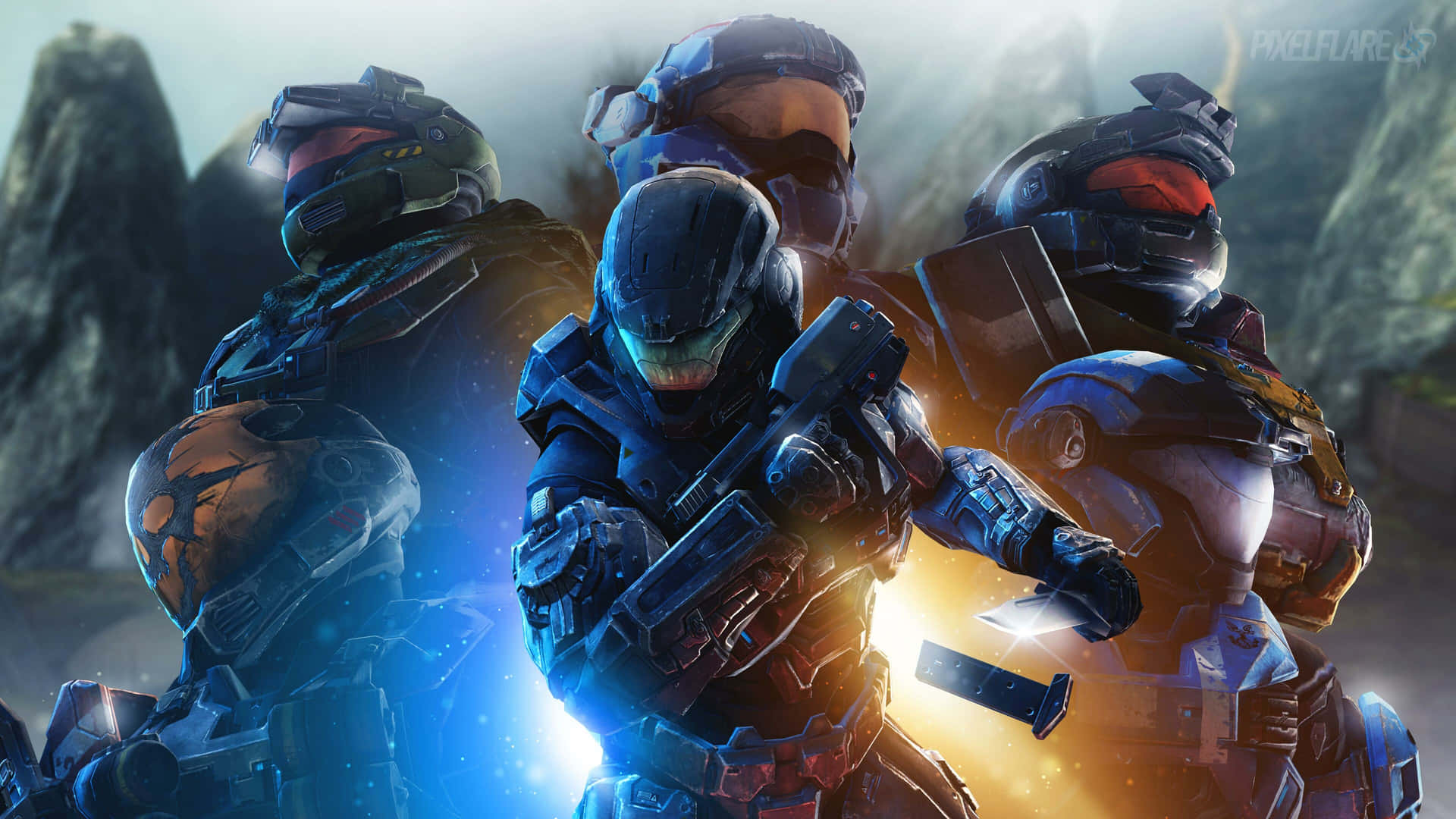 Cool Halo Combat Armor Background