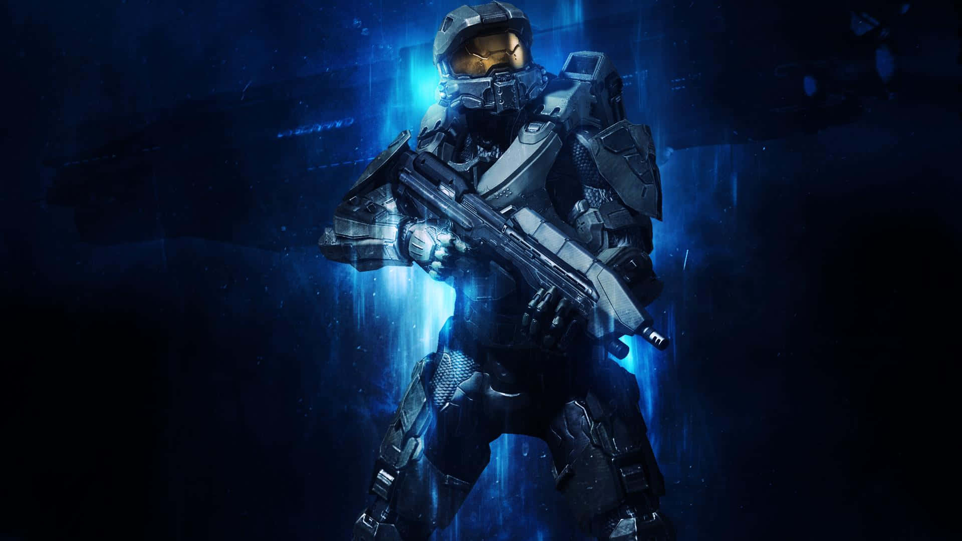 Cool Halo In Blue Background