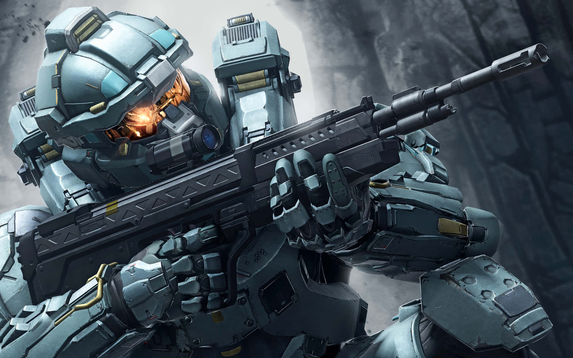 Cool Halo With Silver Armor Background