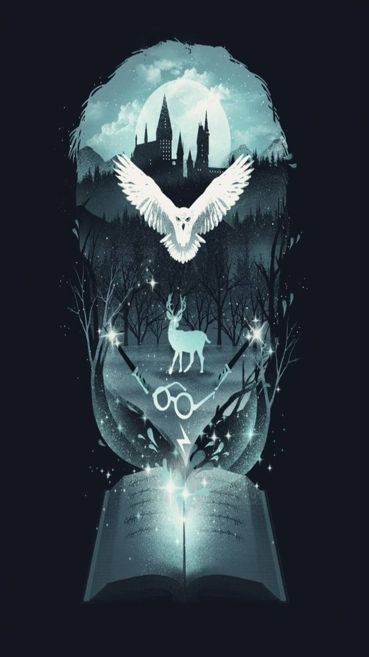 Cool Harry Potter Forest Art Background