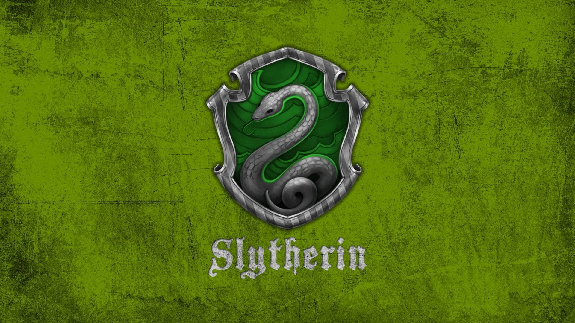 Cool Harry Potter Green Slytherin Background